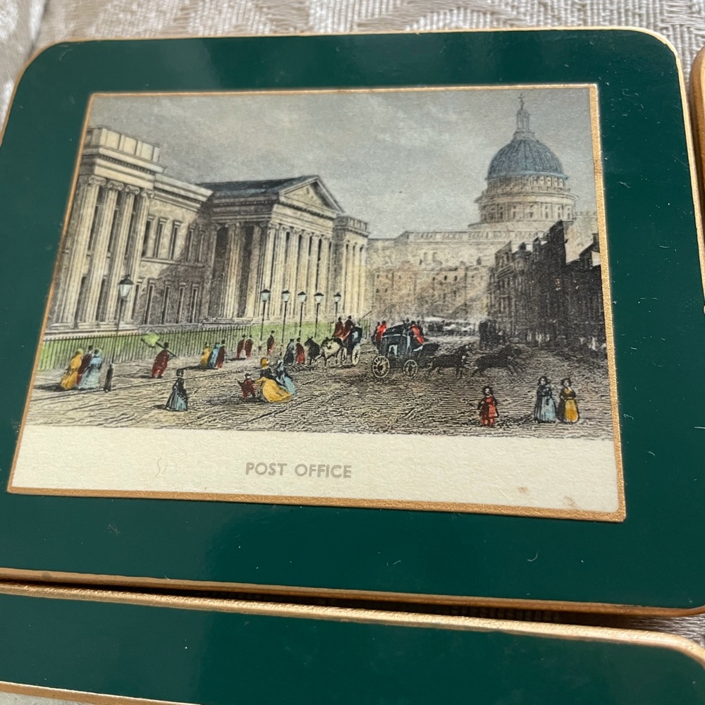 6 Vintage British Coaster Set *FAIR* - Picture 4 of 8